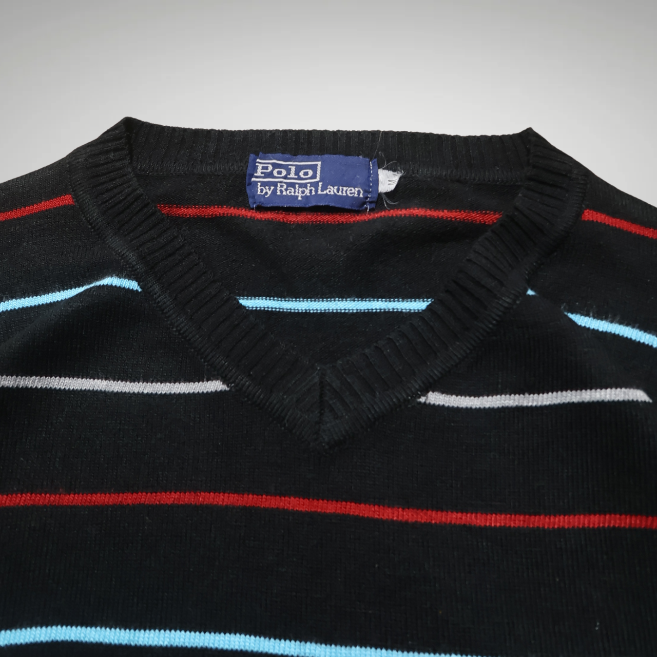 Mens Stripy Crew neck Ralph Lauren Sweatshirt (M)