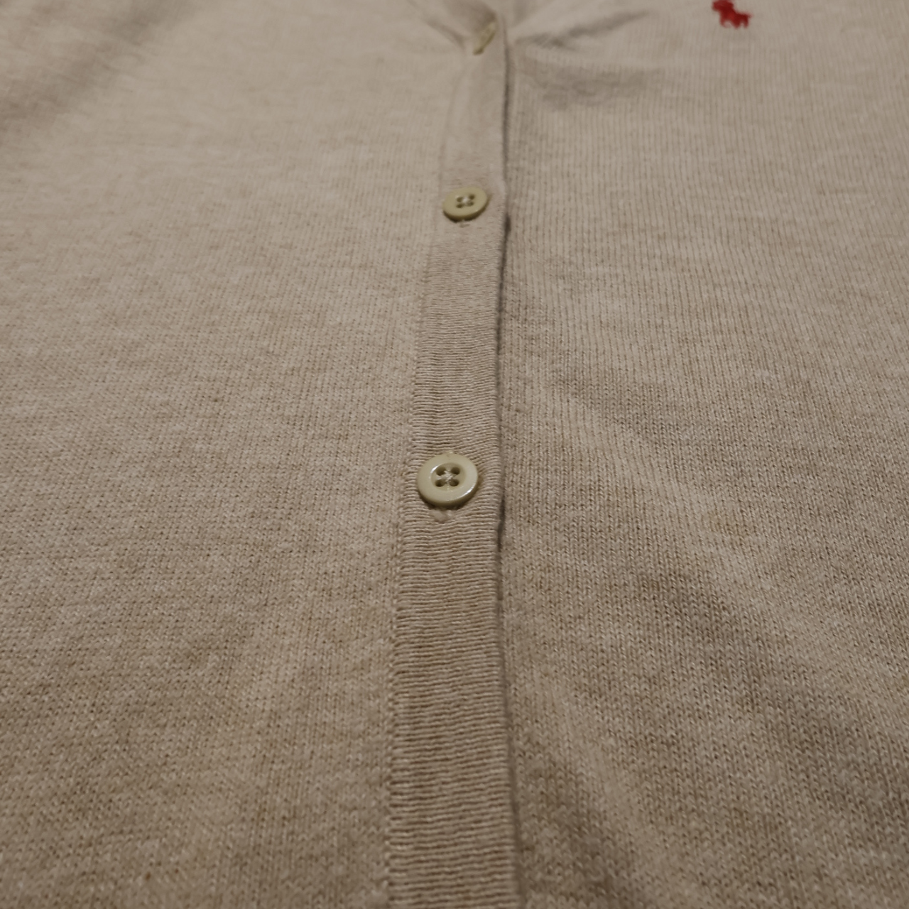 Womens Beige Ralph Lauren Cardigan (M) needs ptp