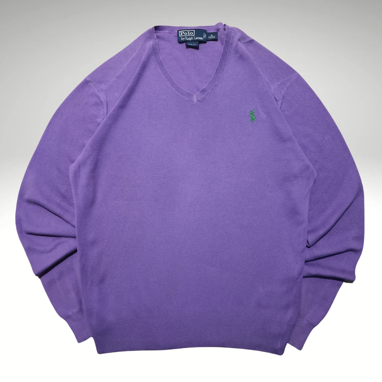 Womens Purple Ralph Lauren V-neck Sweatshirt (M) needs Ptp