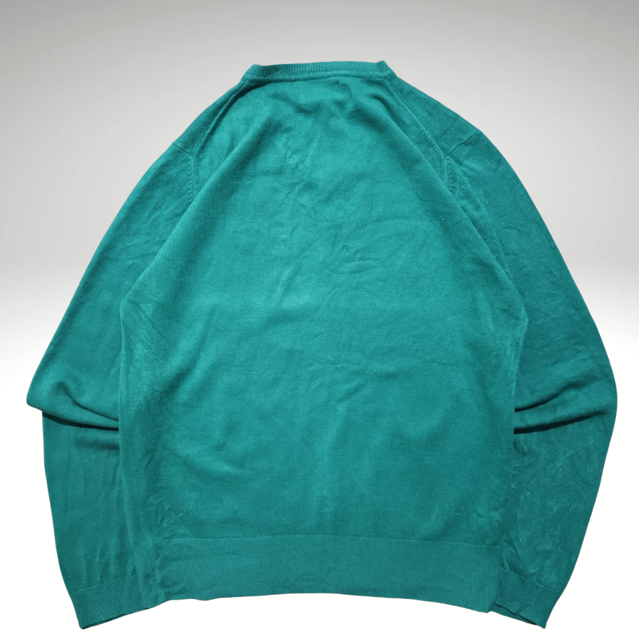 Womens Turquoise Ralph Lauren V-neck Sweatshirt (M)