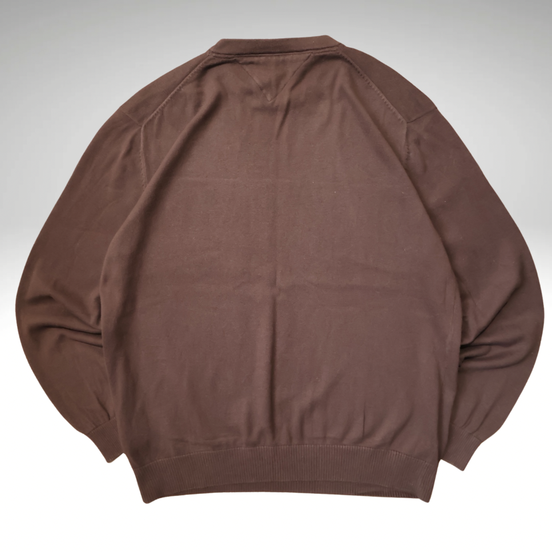 Men’s Dark Brown Tommy Hilfiger Sweatshirt (L)