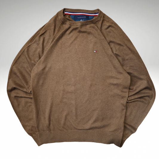 Men’s Light Brown Tommy Hilfiger Sweatshirt (M)