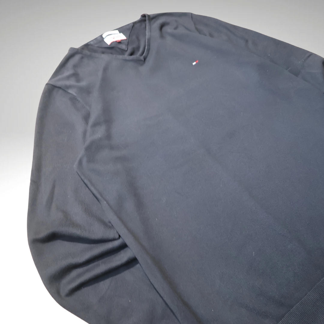 Men’s Black Tommy Hilfiger Sweatshirt (XL)