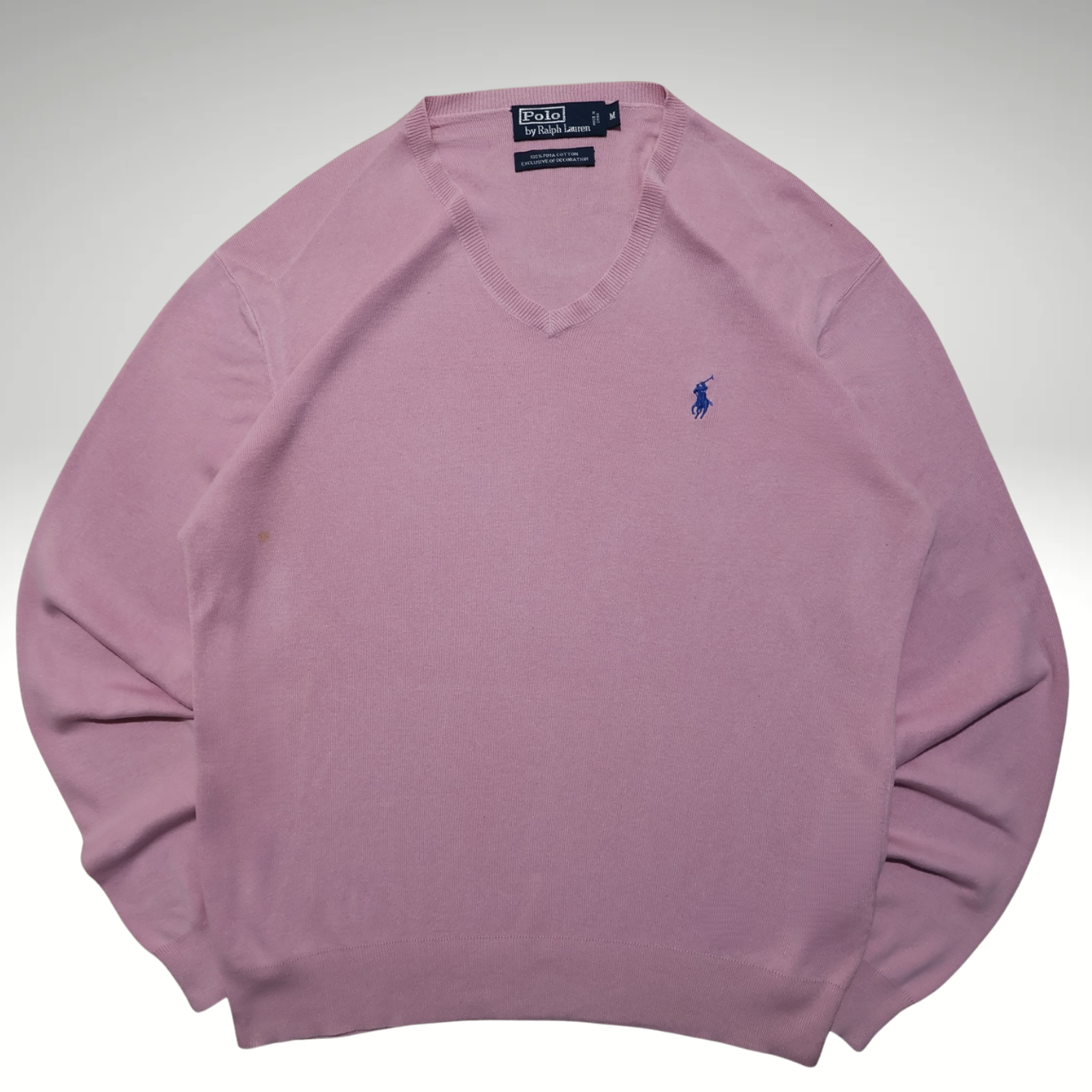 Men’s Pink Ralph Lauren Sweatshirt V-neck (M)