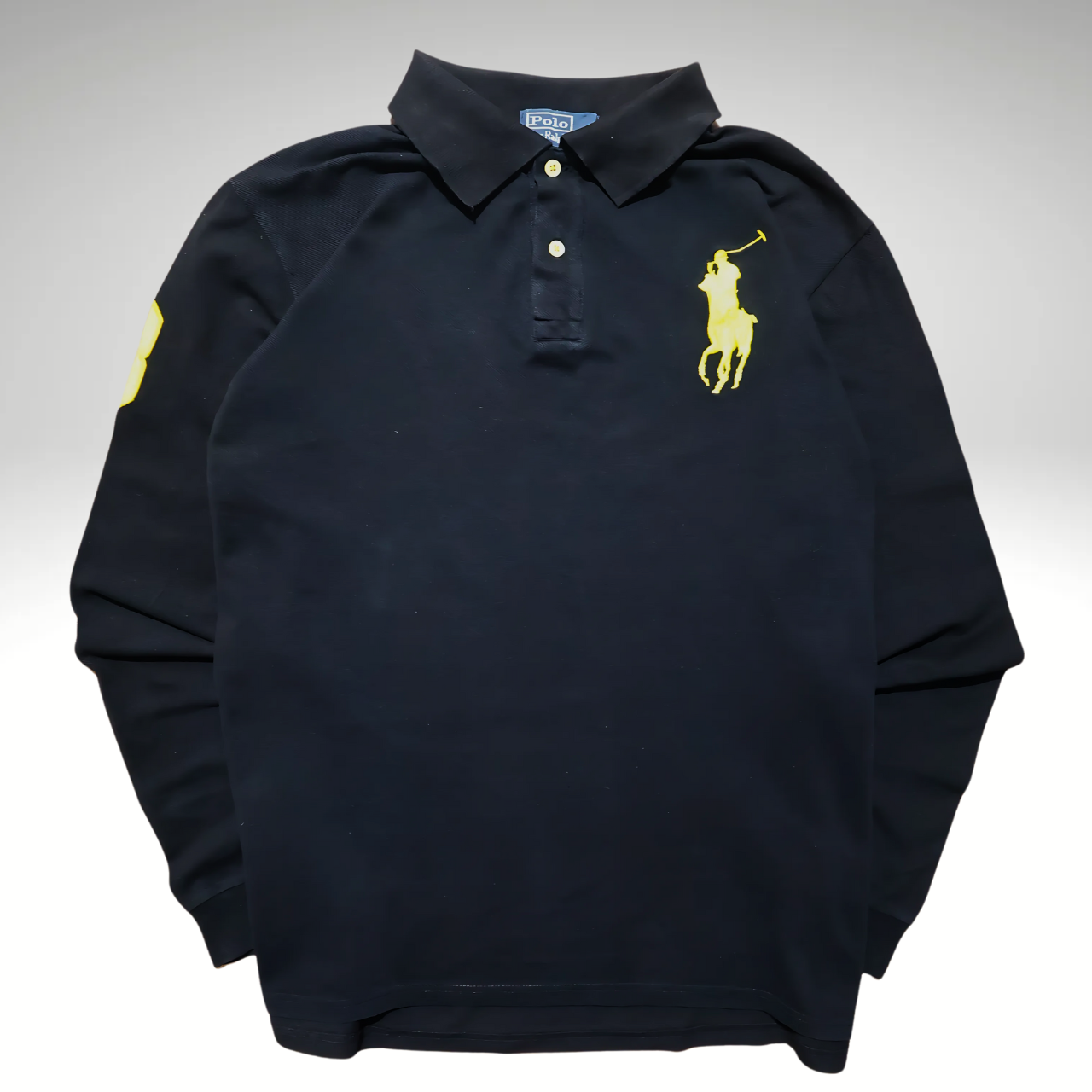 Men’s Black Long Sleeve Ralph Lauren Polo shirt (L)