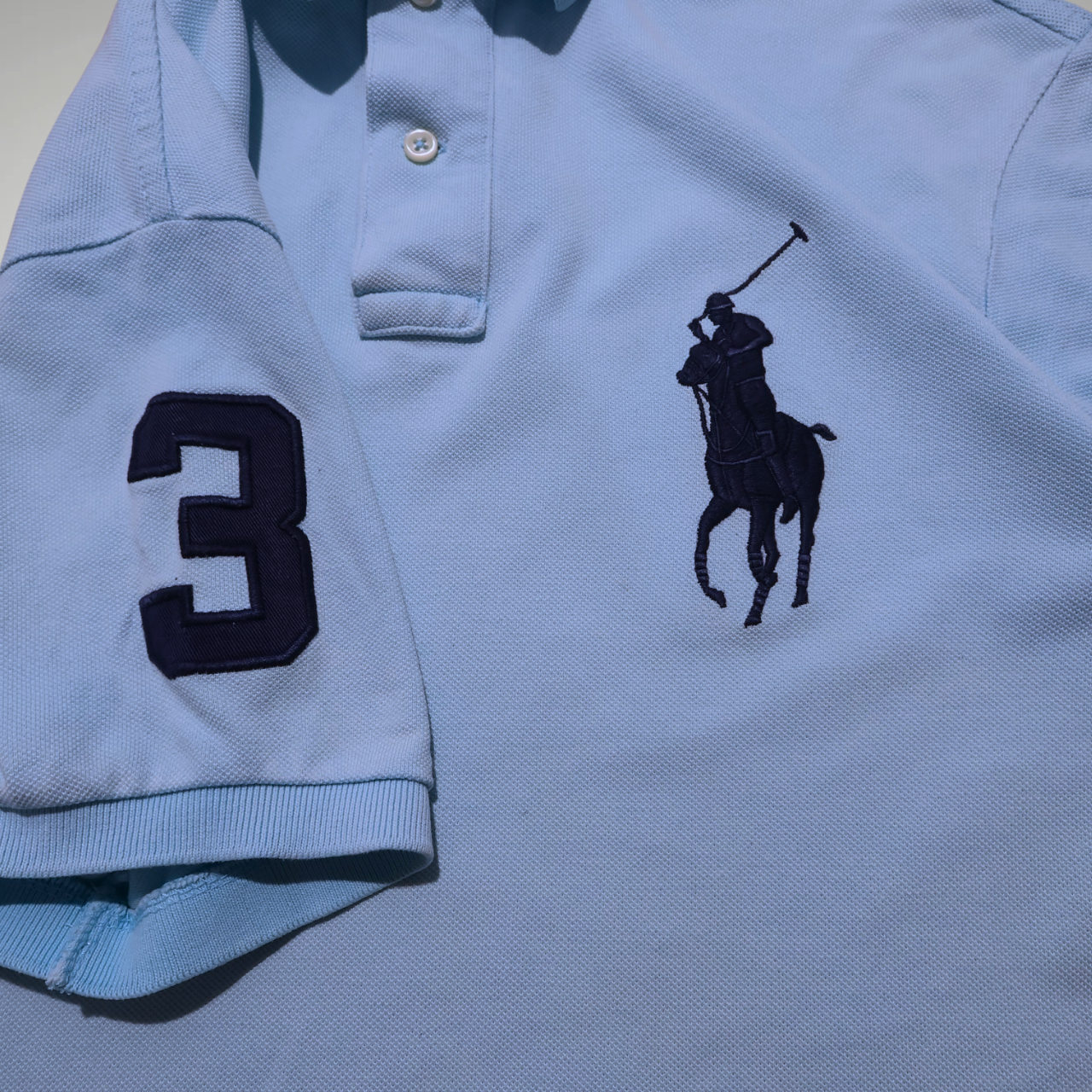 Men’s Blue Ralph Lauren Big pony Polo shirt (M)