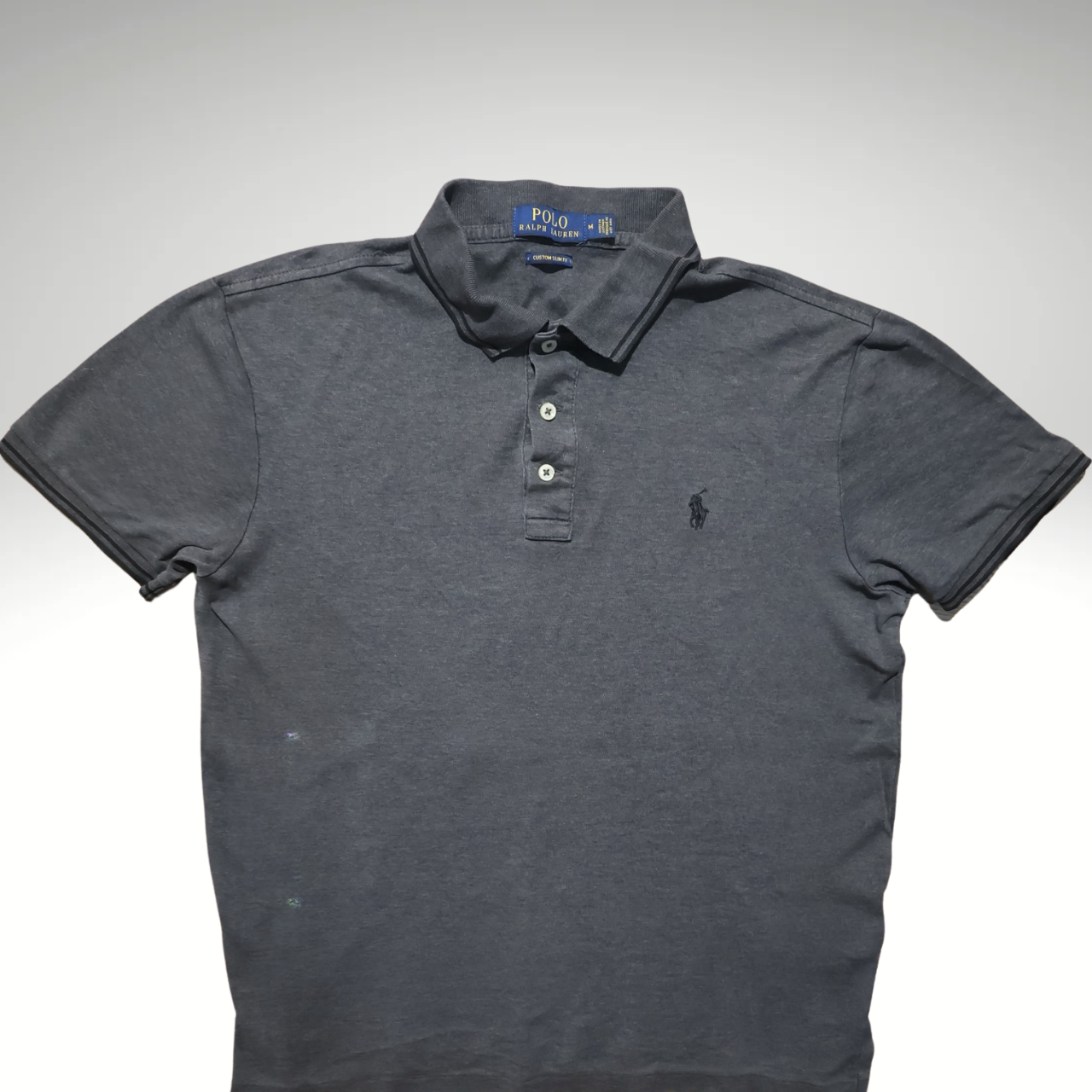 Men’s Grey Ralph Lauren Polo shirt (M)