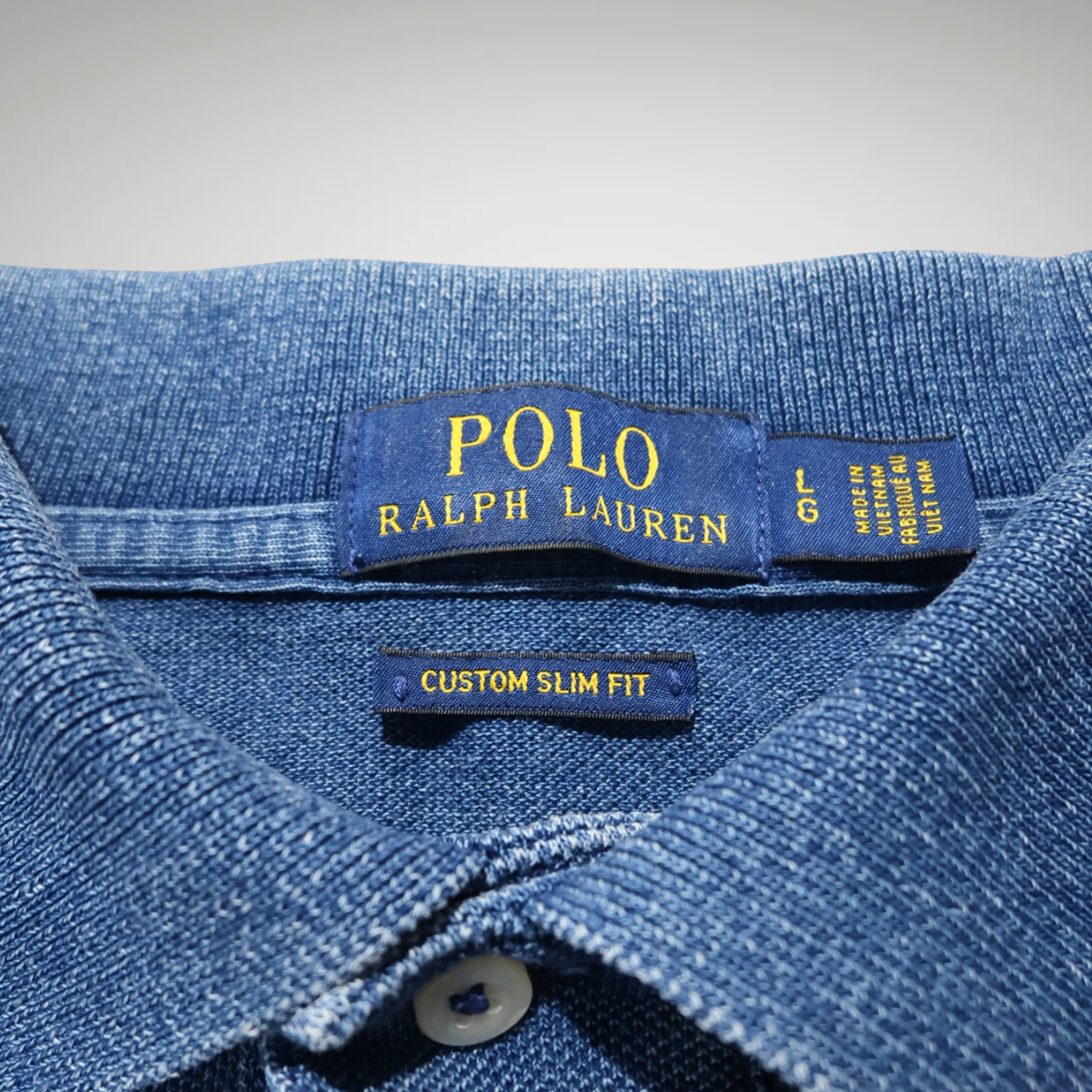 Men’s Blue Jean Ralph Lauren Polo shirt (L)