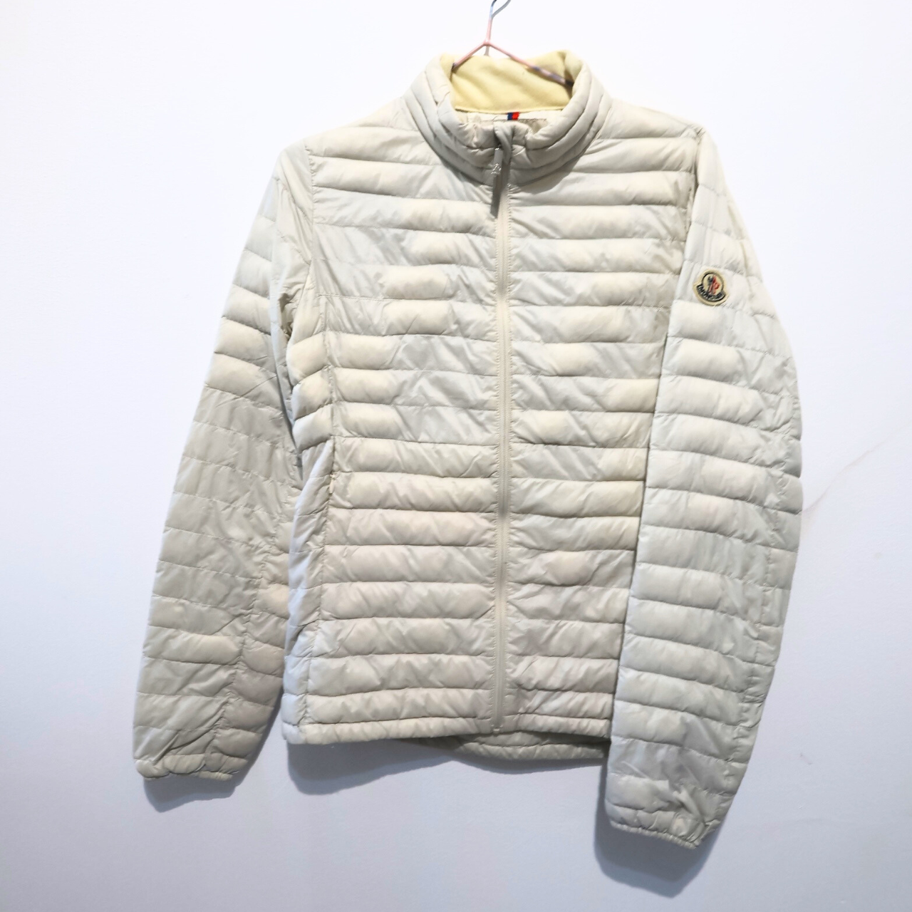 Women’s White Moncler puffer coat (S)