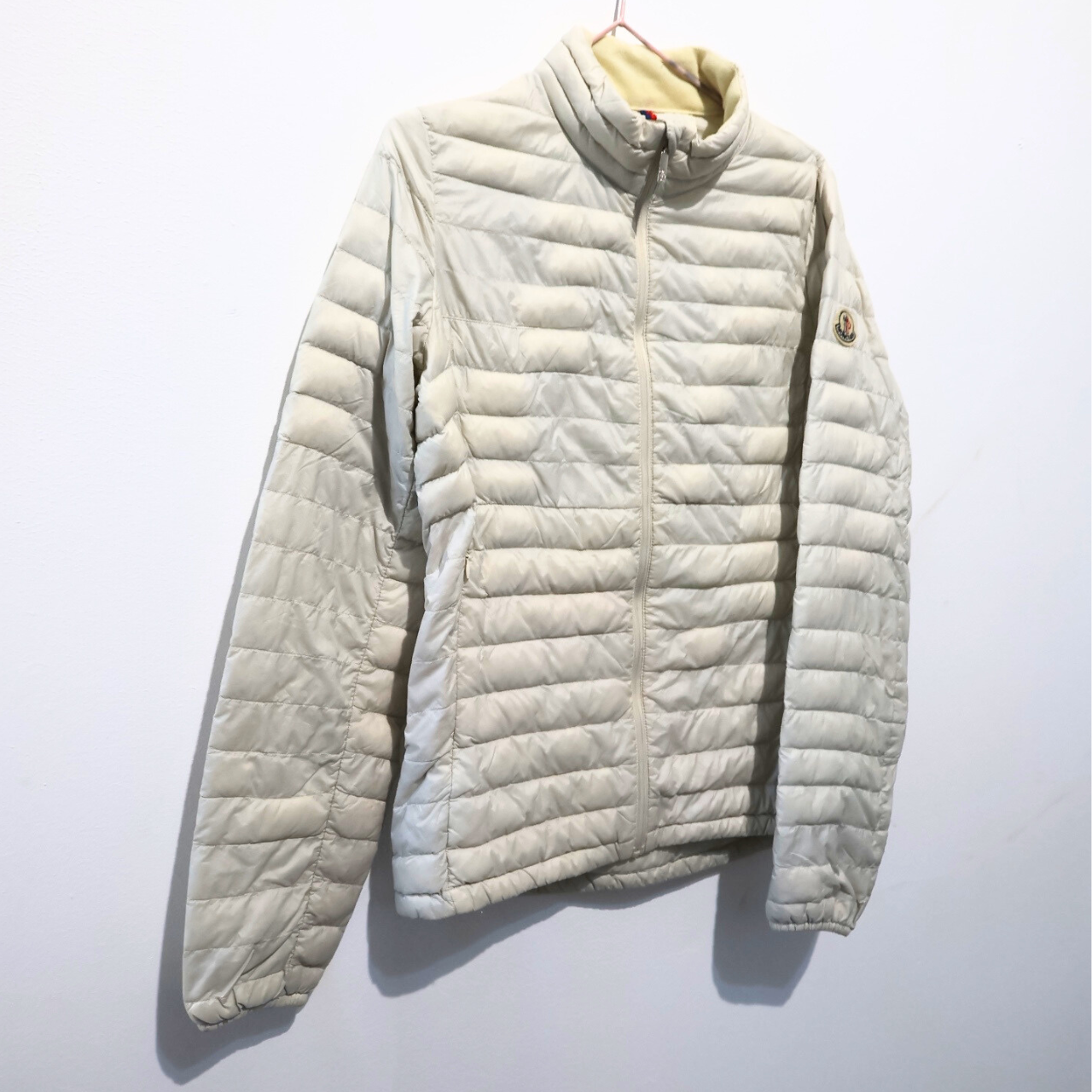 Women’s White Moncler puffer coat (S)