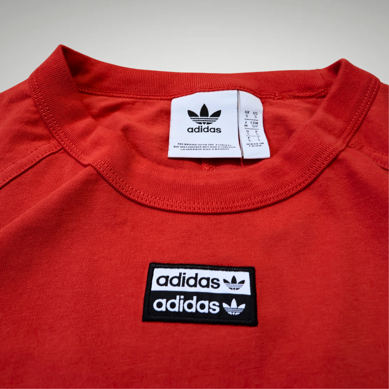 Men’s Red/Pink Adidas Originals T-shirt (S)