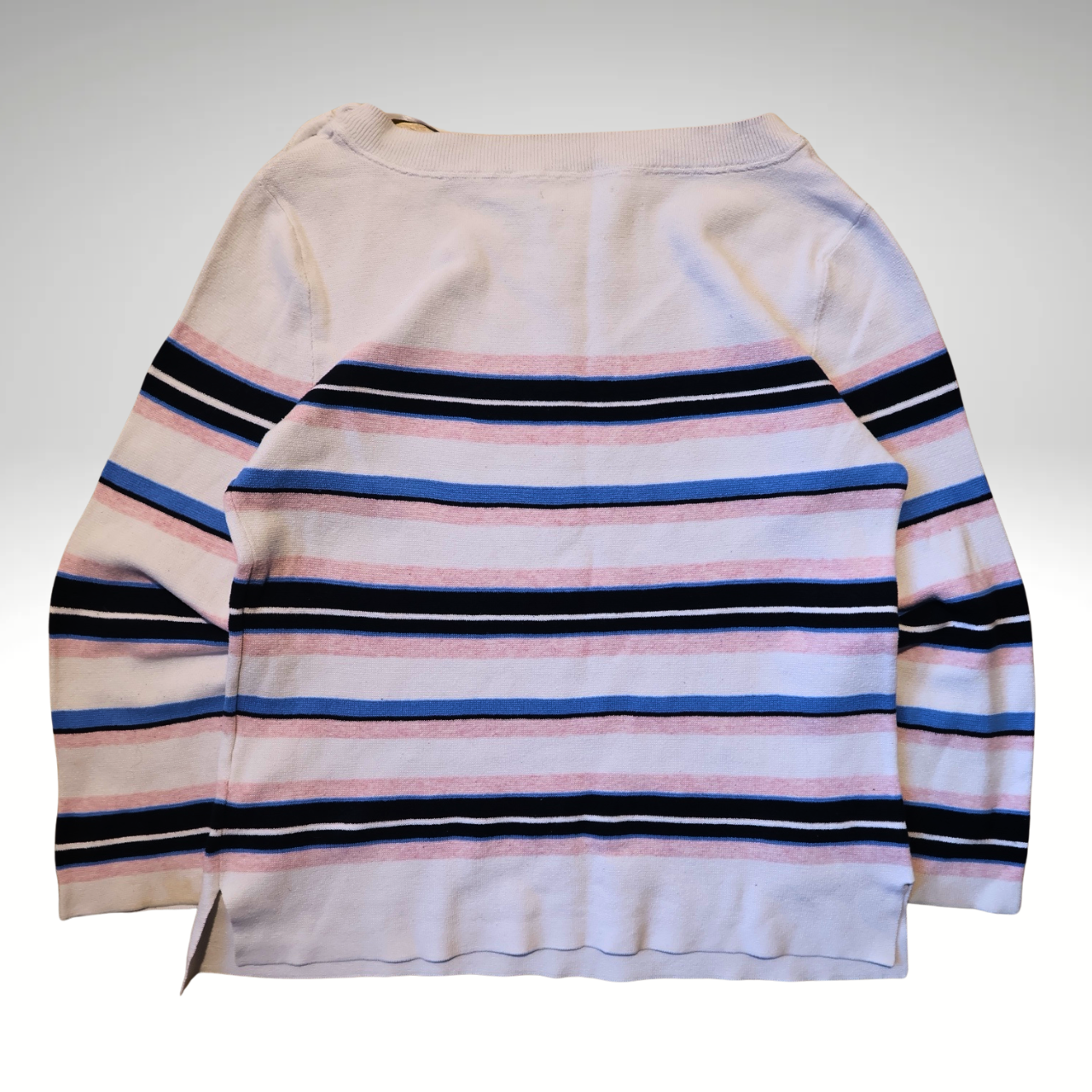 Women’s Stripy Tommy Hilfiger Sweatshirt With Flared Cuffs (S)